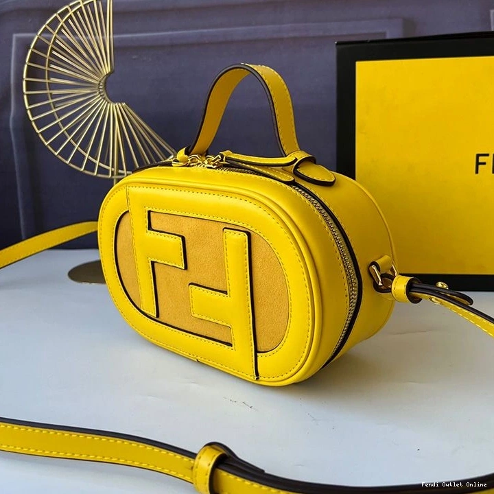 Affordable In Camera Yellow O'Lock Mini Calf Leather Fendi Case 0709